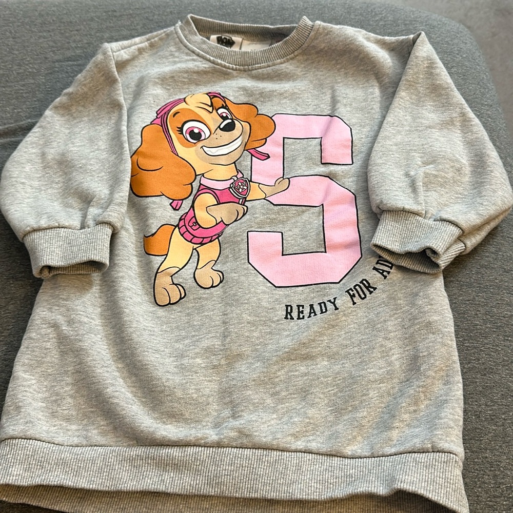 Zara PawPatrol Sweatshirt Dress 2-3 years